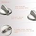 WB03T10325 Range Chrome Burner Control Knob Compatible with GEE Cooktop Knobs（4 Pack Replacement for AP5690210 PS3510510