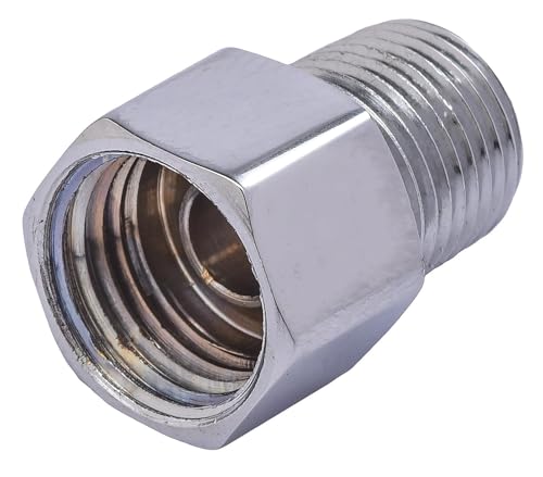 JEGS 63268 Chrome Adapter Fitting 1/8 in. NPT x 7/16 in. -20 Inverted Flare Female