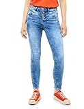 Street One Damen A375255 Jeanshose, mid Indigo Blue Washed, W31/L30