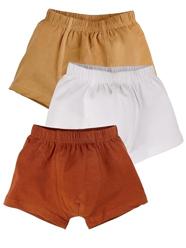 Image of KiddoPanti Boys Boxer Shorts Pack of 3 | Soft Cotton-Lycra Blend | Comfortable Fit with Bio Wash for All-Day Comfort | Kids Briefs