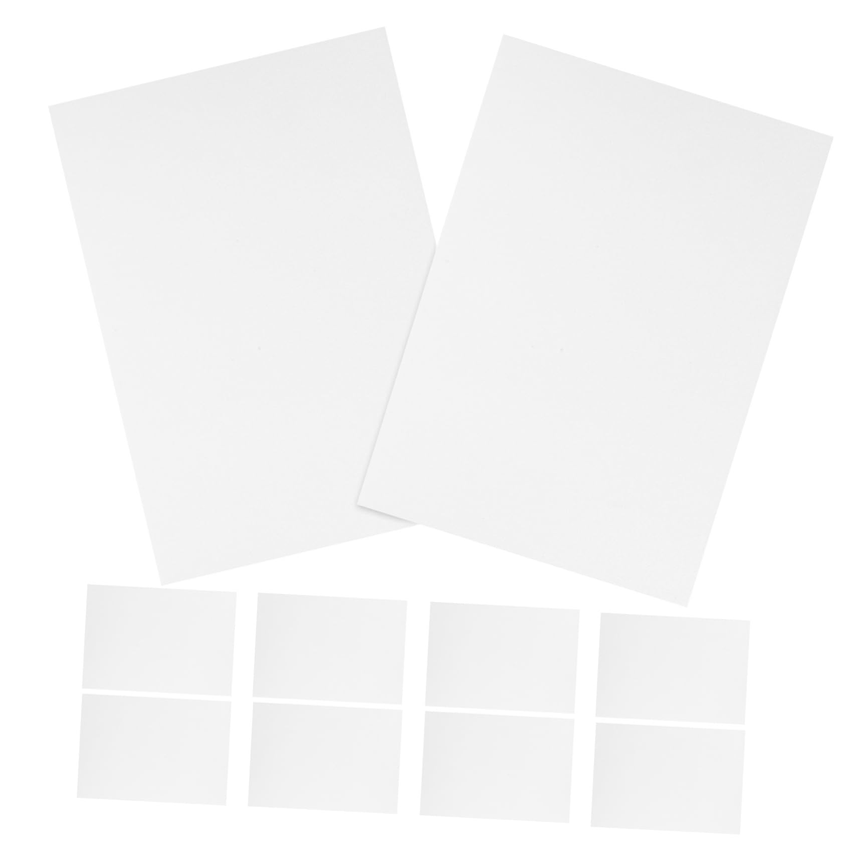 Housoutil 10 Sheets Sheets Blow Molded Board Thin Foam Board Foam Printmaking Plates Crafting Foam Number Shape Material Scratch Foam Board for Print Making Supplies Foam Boards Art White
