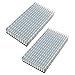 SJZBIN 2pcs Silver Color Heat Sink 80x40x11mm Aluminum Heat Sink Radiator Cooler with Thermal Conductive Adhesive Tape Cooling Fin for Cooler Electronics CPU