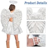 Zoom IMG-2 costume da angelo bianco donna Zoom IMG-2 costume da angelo bianco donna