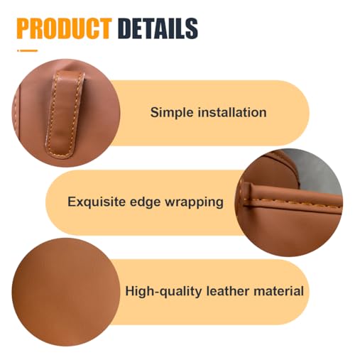 Portavasos de cuero para carro YoRise, clip resistente miniatura 3
