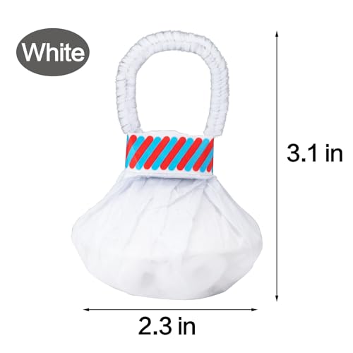 Image of Confetti Poppers, 20 Pack Plastic No Mess Streamers, Party Poppers for Birthday,Wedding,Celebrations,Graduation Party (White, 20 Pack)