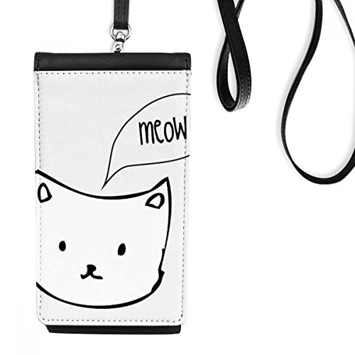 Pochette téléphone chat noir pour balades nature et sorties