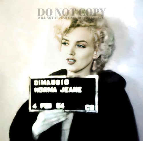 Foto de Marilyn Monroe Mugshot de alta calidad, un póster artístico de 11x11 pulgadas para pared