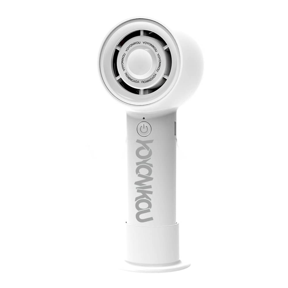 STARRY G Handheld Fan, Portable USB Rechargeable Mini Hand Fan, 3 Speeds Small Electric Fan with Base, Turbine Cooling fan for Home Office School Travel Outdoor Activities