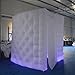 Sayok Portable Inflatable Photo Booth Enclosure for (White, 7.9ftx7.9ftx7.9ft) Photo Booth Backdrop for Weddings Parties Promotions Advertising