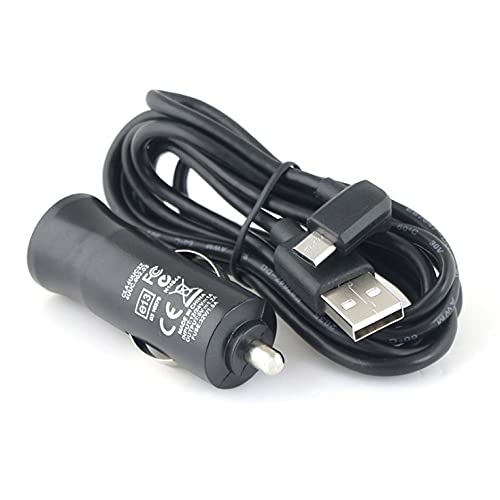 Baceyong câble de Chargeur GPS pour Tomtom Micro USB LED dans Le Chargeur de Voiture et câble de Charge 1.8M pour GPS Compatible avec Nuvi