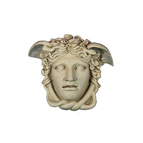 Cabeza de Medusa figura mitológica griega para colgar en pared interior