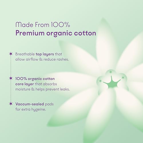 Image of ZOY Herbal Sanitary Pads for Women XL Heavy Flow | Period Comfort Support, Rash-Free, Breathable Cotton | Night Pads, Odour Control, Ultra Thin Leak Lock | 40 Pads