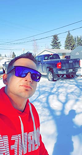 Karsaer Flat Top Tr90 Polarized Sports Men Sunglasses Vintage Square Cycling Running Fishing Golf Hiking Sports Glasses #TOP1