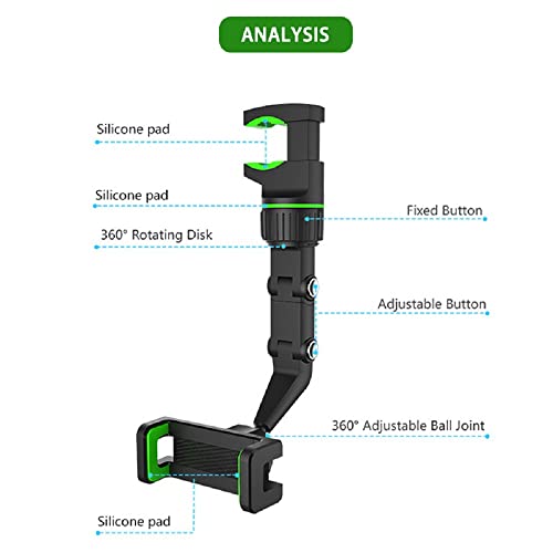 KALIONE Suporte de telefone retrovisor