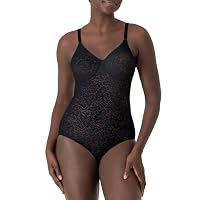 Bali Women's Shapewear Lace 'N Smooth Body Briefer, Black, 40DD