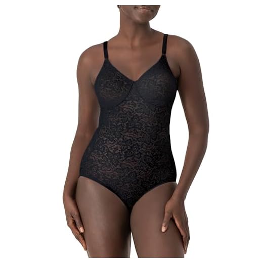 Bali Women's Shapewear Lace 'N Smooth Body Briefer - 36C - Black