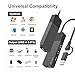 ALL-LUCKY USB to Ethernet Adapter, 4 in 1 USB C to Ethernet Adapter Hub with 3 x USB 3.0 Port/Gigabit Internet Port, High-Speed Network Hub Compatible for iMac,MacBook Pro，iPad Pro，XPS