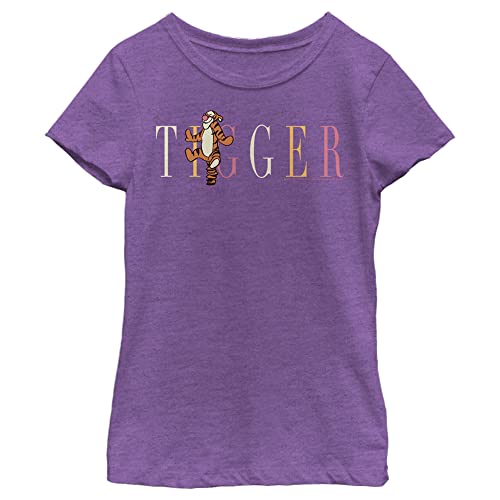 Disney Winnie The Pooh Tigger Fashion Girl's Heather Crew Tee
