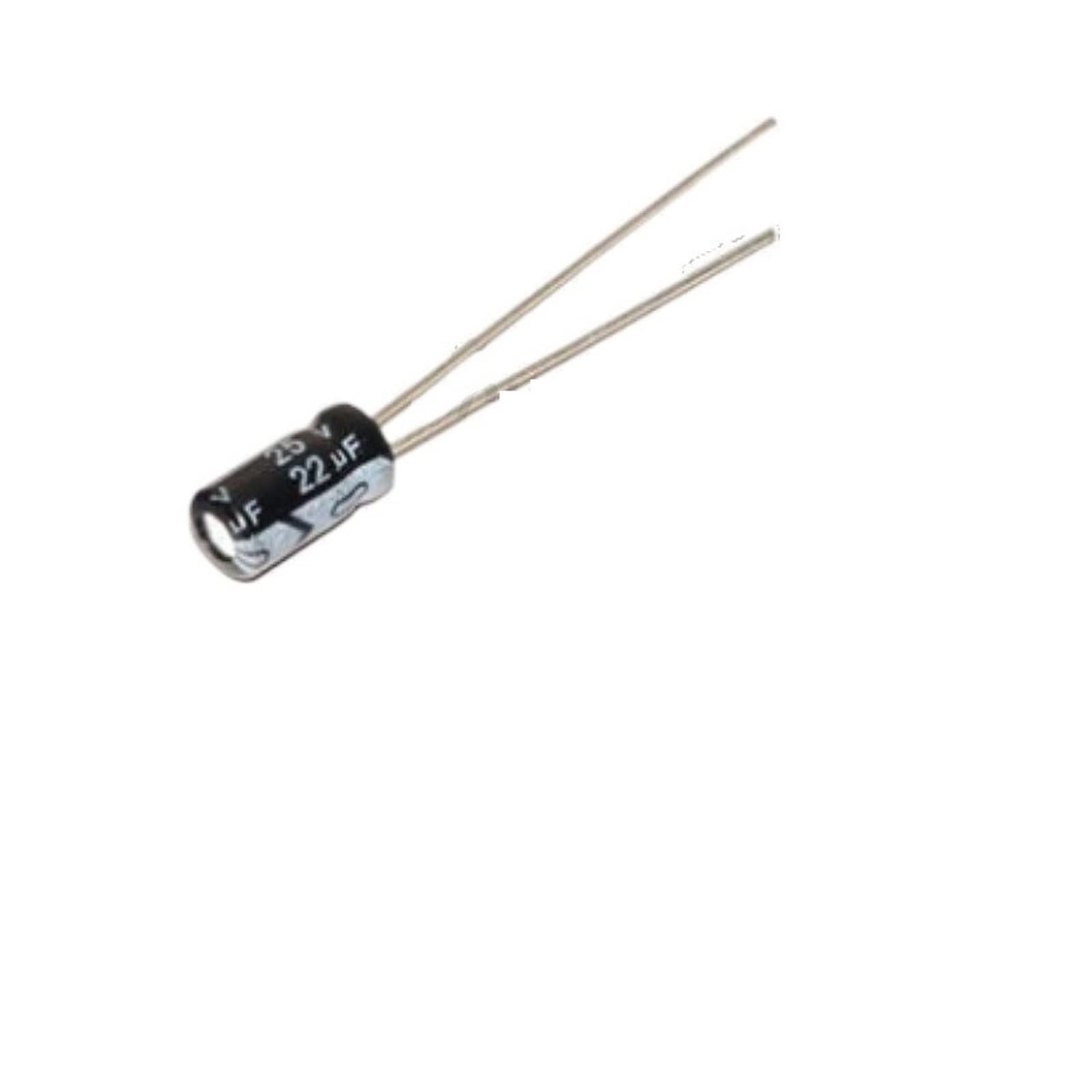 Condensateur 25V 22UF pour éliminer les bruits de fond et parasites audio