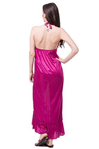 Image of Fasense Women's Satin Maxi Casual Regular Nightgown