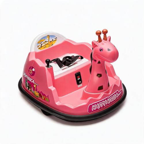 Voiture Tamponneuse Électrique Enfant Rotation 360 Télécommande Voiture Bumper Électrique Enfant 2-5 Ans Lumières LED Musique Claxon6V Jouet Anti-Choc Idéal Cadeau Garçon Fille