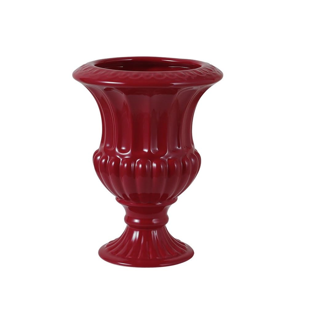 Jarrones Jarrón de Estilo Europeo Jarrón de cerámica Adornos de Mesa de Restaurante Florero para el hogar Florero de cerámica Retro Florero de Escritorio,B