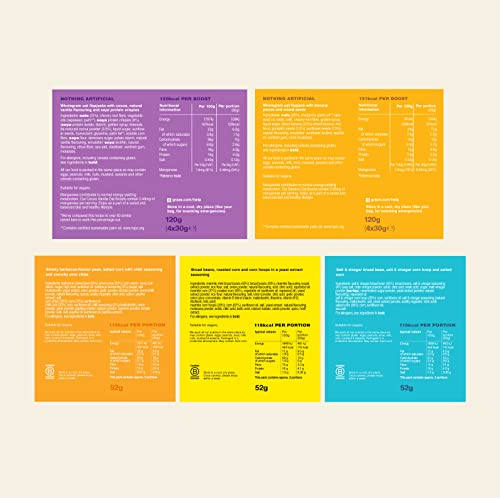 Graze - Sweets & Crisps Snacks Selection - Snack Bars variety box(28x30g)&Snacks Multipack Selection of BBQ,Marmite & Salt&Vinegar 52g bags-Packaging may vary-(31 in a box)