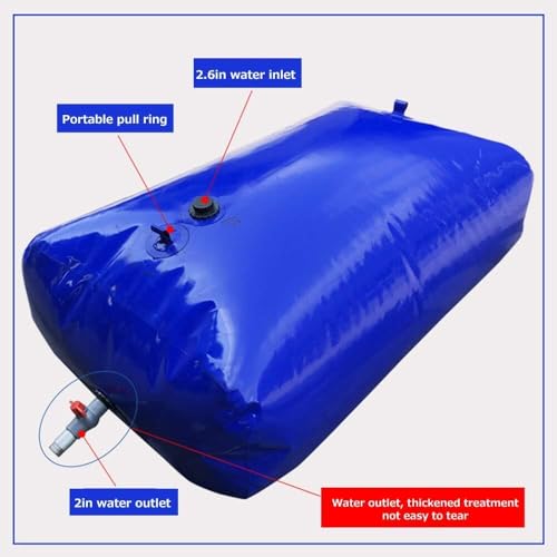 Réservoir d'eau de pluie pliable pour stockage et collecte efficace