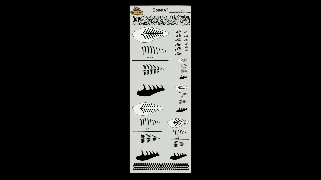 Amazon.com: Bones v1 Fishing Lure Airbrush Stencil – 11″ x 4″ - 5 Sizes -Mylar Reusable (7.5 Mil Mylar) amazon-com-bones-v1-fishing-lure-airbrush-stencil-11-x-4-5-sizes-mylar-reusable-7-5-mil-mylar
