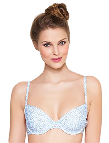 Bee Dees BH m. Schale / T-Shirt BH Blue Sea 72 Blue-Light Größe D75