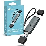 TP Link UA430D Lecteur de Carte SD, USB 3.0 Type C&A, Prend en Charge SD/SDHC/SDXC/mircoSD/microSDHC/microSDXC, UHS I, Compatible avec téléphone (iOS/Android), Tablette, Ordinateur Portable et Bureau