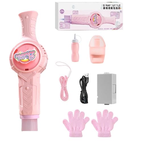Machine à bulles rechargeable et portable avec système de soufflage continu longue durée