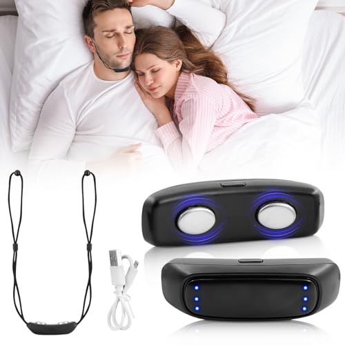 Anti Schnarch Geräte, Mini Elektrisches Intelligent Schallerkennung Anti-Schnarch, Schnarchen Aids für Männer & Frauen, Verbesserung der Schlafqualität und Linderung von Müdigkeit