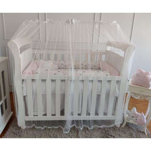 Mosquiteiro para Varão de Berço Americano e Nacional (Palha)