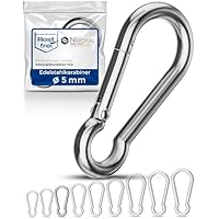 Aexit 5pcs In Acciaio Inox 304 ScrewLock Gancio Moschettone Portachiavi Spessore 4mm ID: 618528