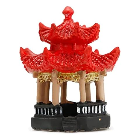 Sdeetesamjun Fairy Garden Accessories Mini Pavilion Pagoda Garden Statue Zen Garden for Desk Japanese Home Office Decor Meditation Accessories Cover