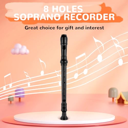 image for YONTY 8-Hole Soprano Descant Recorder Baroque Style Kids Music Flute w