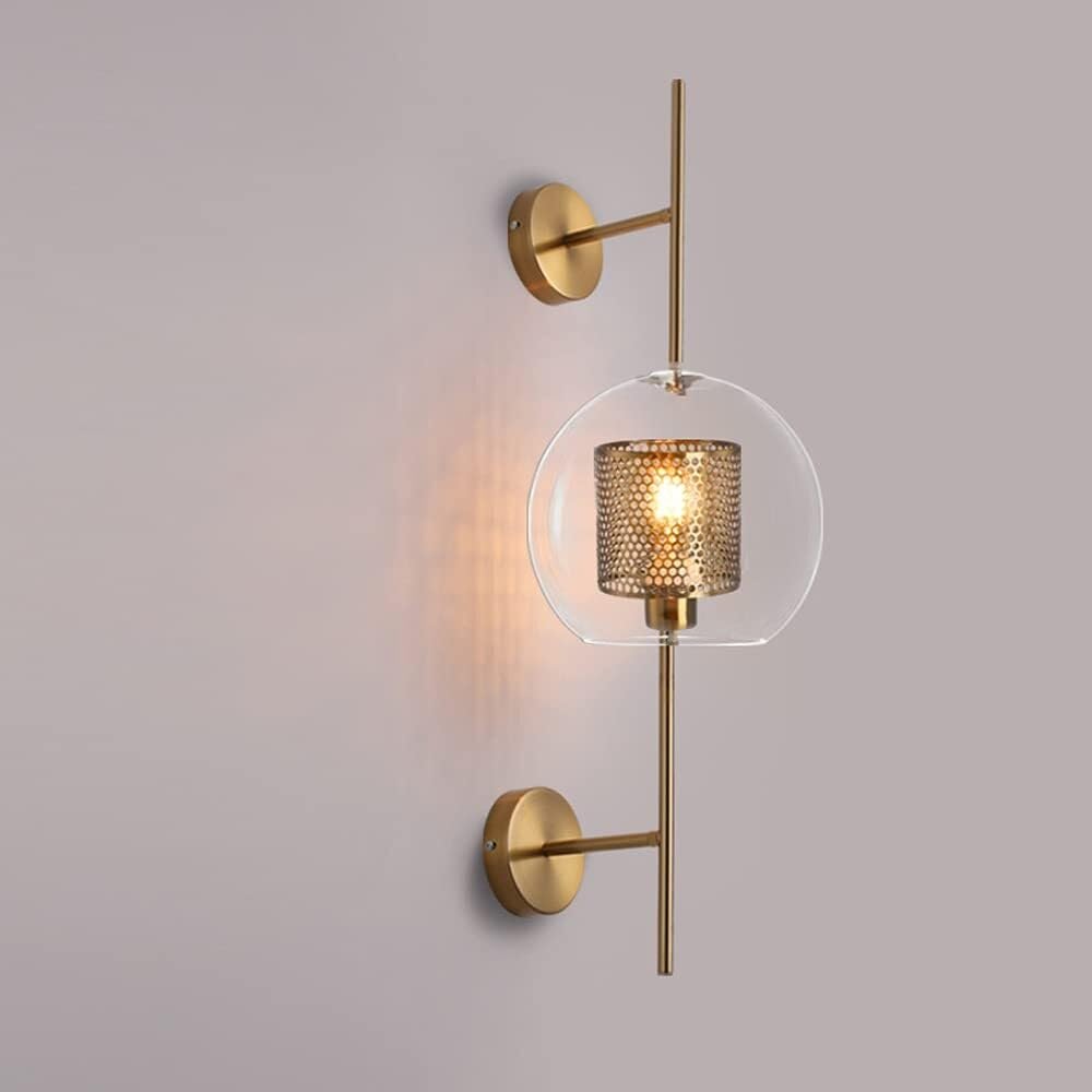 Lámpara de Pared Moderna para Pasillo Estilo Industrial Color Dorado