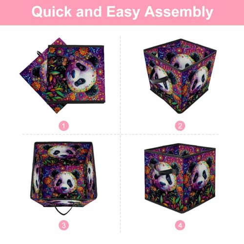 Panier de rangement panda pour organiser la chambre de bébé - 7