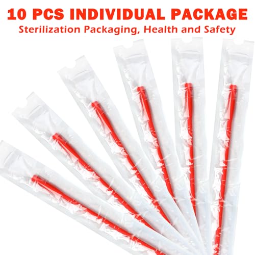 Image of Tondiamo 10 Pieces 15 Inch x 20 FR Rubber Enema Tubes Colon Tubes for Coffee Enemas Higher Colon Cleanse for Secure