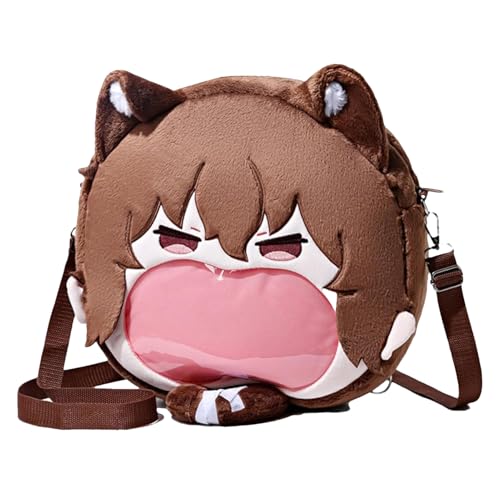 Generico Anime Plush Backpack - Character Bag | Ultra-Soft Stuffed Plush Toy For Kids And Girls, Kawaii Character Design For School And Play, Lightweight Comfortable Straps; Perfect For Easter Gift