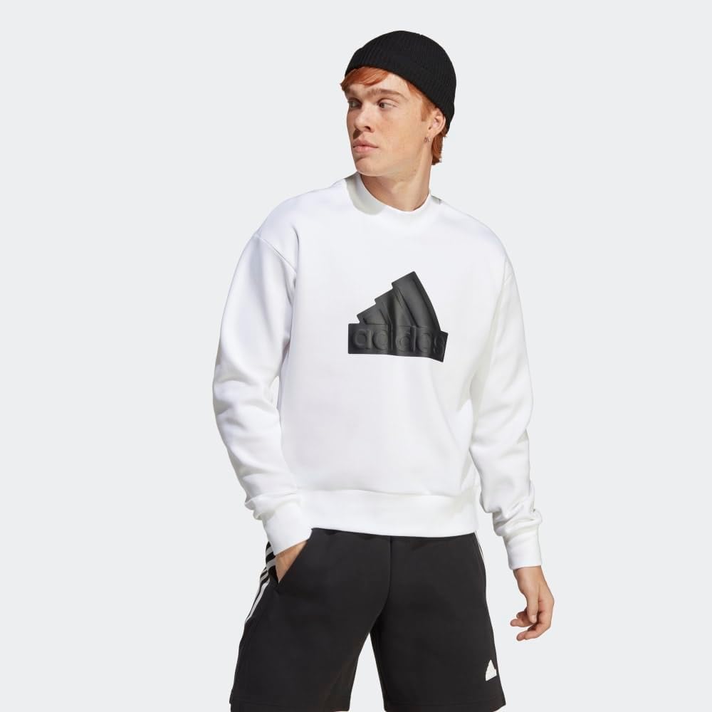 adidas mens Future Icon Badge of Sport Crewneck