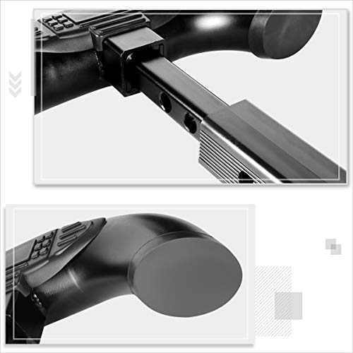 Universal Black Stainless Steel Trailer Tow Hitch Step Bar,Tailgate Bumper Guard Compatible With 1.25/2 Inch Receiver #TOP5