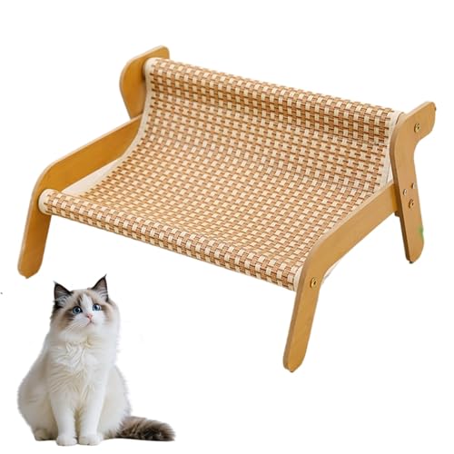 YAYAMIYA つめとぎ 猫 ソファ 爪研ぎベッド 夏用ひんやりマットタイプ 多機能ねこいち 爪研ぎベッド 小型?大型猫対応 通気性 滑り止め 洗える 猫用家具 (クーラーモデル:交換用マット)