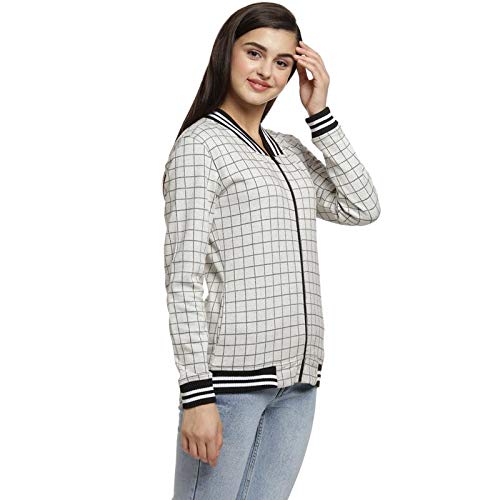 Image of PINACOLADA Women's Puffer Regular Fit Bomber Jacket For Winter Wear | Standing Collar | Full Sleeve | Zipper | Casual Jacket For Woman & Girl | Western Stylish Jacket For Women