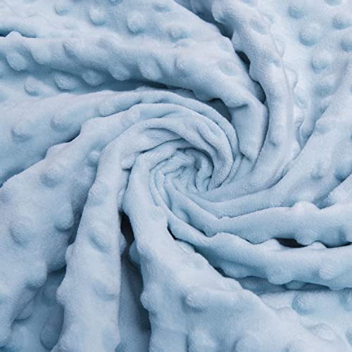 Image of Baby Blanket for Boys Girls 3D Checkerboard Grid Ultra- Soft Cozy Corduroy Toddler Blanket for Kids Stripe Chessboard Plaid Design Receiving Blanket Blue 30 x 40 Inches