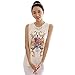 Yonger Women's Floral Print Sleeveless Vest Chiffon Shirts