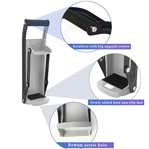 Can Crusher Wall Mounted 16 Oz. Heavy Duty Can Crushers For Recycling - Easy Pull-Down Mechanism, Can Smasher For Aluminum Cans, Soda, Beer Can Crusher - Eco-Friendly Recycling Tool -Liangken(Grey) #TOP2