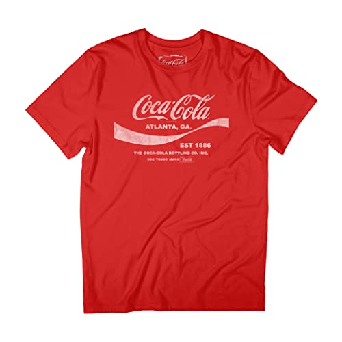 Coca Cola 1886 Men's Drink T-Shirt, Red, L