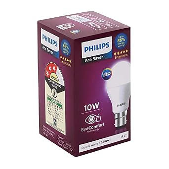 Philips Ace Saver 10W B22 LED Bulb,900lm, Cool Day Light, Pack of 1